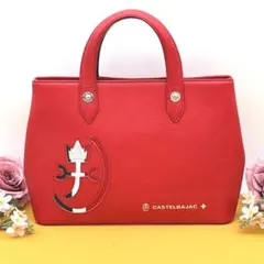 ✨未使用に近い✨カステルバジャック カルネ ドライビングトートバッグ レッド