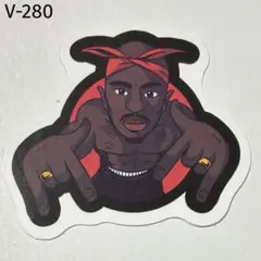 V-280. 2pac HIP-HOP防水ステッカー
