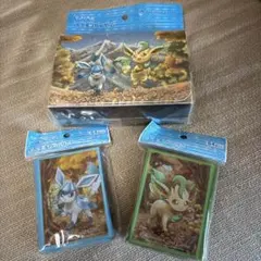 ポケモンカード　ダブルデッキケース リーフィア＆グレイシア スリーブ