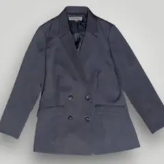 ナチュラルビューティーベーシックダブルブレスト ジャケットSグレー