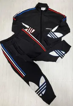 adidas ジャージ上下セット ブラック XS/S