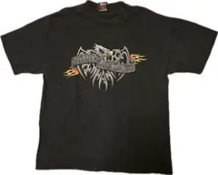 送料込み●訳アリ99年アメリカ製HARLEY-DAVIDSONハーレーTシャツL