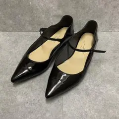 le talon ポインテッドトゥ　ワンストラップフラットシューズ　23cm