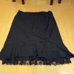 【値引き】ペイトンプレイス　15号　黒 レーススカート