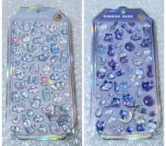 正規品　ボンボンドロップシール　シャーベット　よるねこ　みずいろ　2点セット