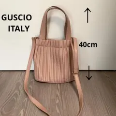 GUSCIO ITALY 薄いピンク ショルダーバッグ