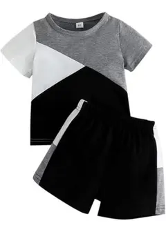 男の子カジュアルセットアップ 半袖 tシャツ ショートパンツ 上下セット