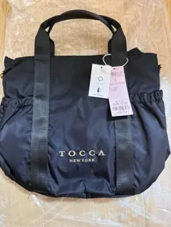 美品 TOCCA トッカ 2WAY キルティングバッグ ネイビー ショルダー