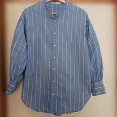 chocol raffine robe ストライプ バルーン袖 シャツ