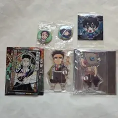 鬼滅の刃　繋がるミニアクスタ　伊之助　ウエハース　猪子　シール　セット