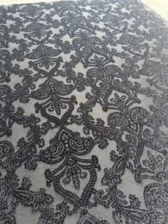 はぎれ　生地　ベロア　ペイズリー