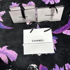CHANEL リボン付きショッパー　袋 3個セット