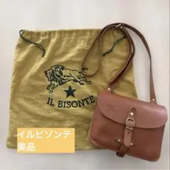 美品⭕️ ILBISONTE本革ショルダーバッグ 保存袋付き
