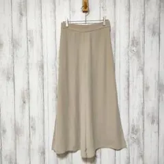 UNIQLO ユニクロ (S)　シフォン スリット スカートパンツ　ポケットあり