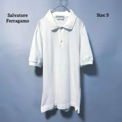 Salvatore Ferragamo ポロシャツ 半袖 刺繍ロゴ ホワイト Sのサムネイル