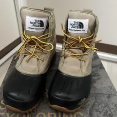 【美品】THE NORTH FACE スノーブーツ ベージュ/ブラック