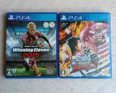PS4 ウイニングイレブン2015 + ワンピース バーニングブラッド