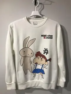 クレヨンしんちゃん　ネネちゃん&うさぎ　トレーナー　hc