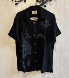 美品】ヒステリックグラマー 風神雷神 アロハシャツ レーヨン サイズS 