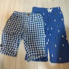 ハーフパンツ２枚セット☆120