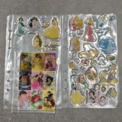 ディズニー プリンセス キャラクターシール 3枚リフィル付き