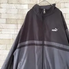 PUMA プーマ ナイロンジャケット ベロア風