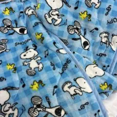 スヌーピー　あったか敷パッド　新品　ブルー