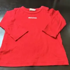 MIKI HOUSE 長袖Tシャツ 80cm レッド