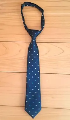 COMME CA ISM KIDS ネイビー ドット柄 ネクタイ M