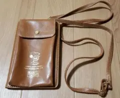 スヌーピー　合皮レザー　おさいふポシェット　未使用