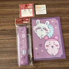 古本屋　カニちゃん　モモンガ ちいかわプチチャーム2P　ペンケース　シール