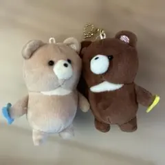 ニコぬい　クマのマスコット ぬいぐるみ 2個セット
