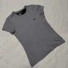 バーバリーブラックレーベル 半袖Tシャツ グレー 38 定番 M
