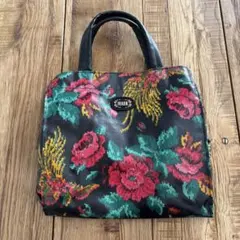 り*♪様 FEILER フェイラー 花柄 ハンドバッグ 黒