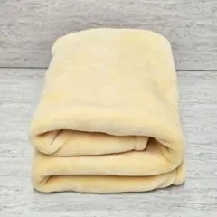 美品‼️ 京都 西川製 ブランケット（ ひざ掛けやミニ毛布 ）イエロー