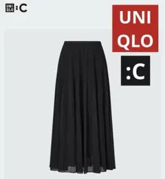 新品タグ付き UNIQLO C シフォンプリーツスカート Ｌサイズ