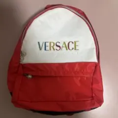 【希少当時物】VERSACE　バックパック　リュック 赤のサムネイル