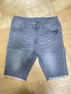 So iLL ダメージ加工 グレー ショートパンツ 30ボルダリングパンツ