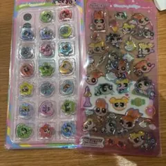 正規品 パワーパフガールズ おはじきシール•ドロップジェリーシールset