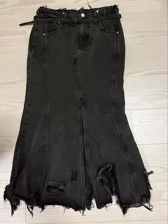 SLY JEAN ブラックデニムスカート Sサイズのサムネイル