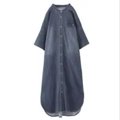 新品 オシャレウォーカー n'OrLABELひんやり冷感デニムシャツワンピース