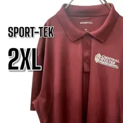 【533】USA古着 ポロシャツ ビッグサイズ　SPORTTEK ワインのサムネイル