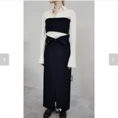 【KAYLE】WOOL CASHMERE HIGH WAIST SKIRT