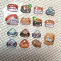 ボンボンドロップシール　お寿司　日本食　和食　日本　食べ物　動物　柴犬　猫　和柄