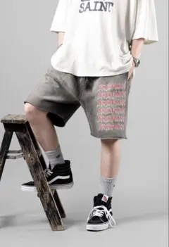 SAINT Mxxxxxxセントマイケル スウェットハーフパンツ Mサイズ - メルカリ