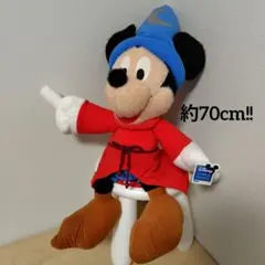ミッキー ファンタジア ぬいぐるみ 大きい ビッグ 魔法使いの弟子 レトロ