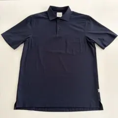 エルメス HERMES ヴィンテージ メンズ ポロシャツ ネイビー コットン