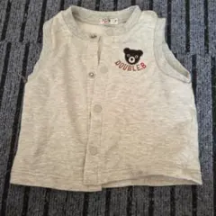 DOUBLE B ベビーベスト 70サイズ グレー