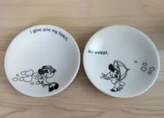 ミッキー ミニー 陶器皿 2枚セット
