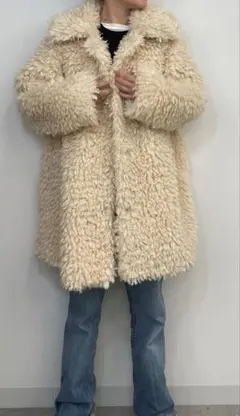 thinkfur シンクファー ファーカーディガン　イエロー 最終価格【タグ付き】thinkfurシンクファーファーニット